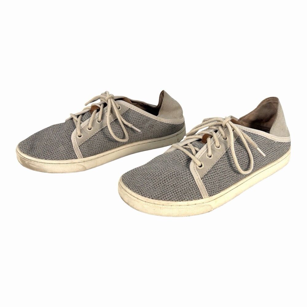 OluKai Women’s Pehuea Li Slip On Shoes Beige Gray Mesh Convertible Heel Size 8.5